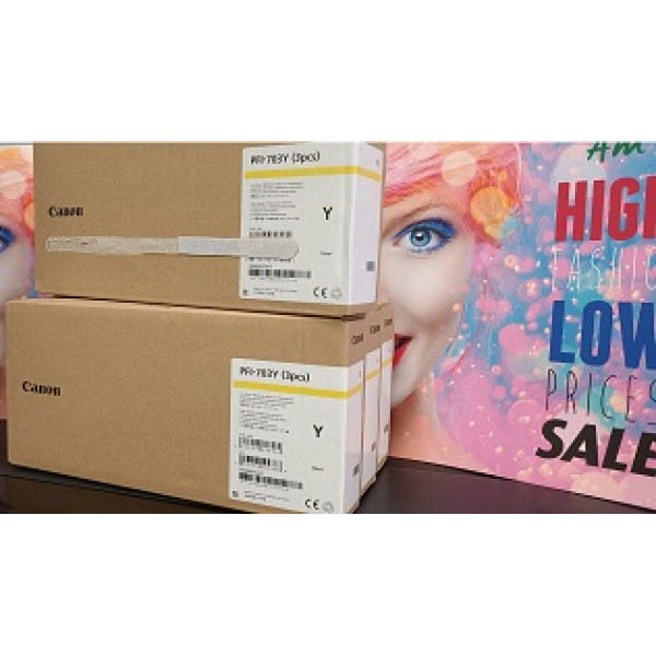 Canon PFI-703 Y tinta (700ml) Yellow (Install befo...