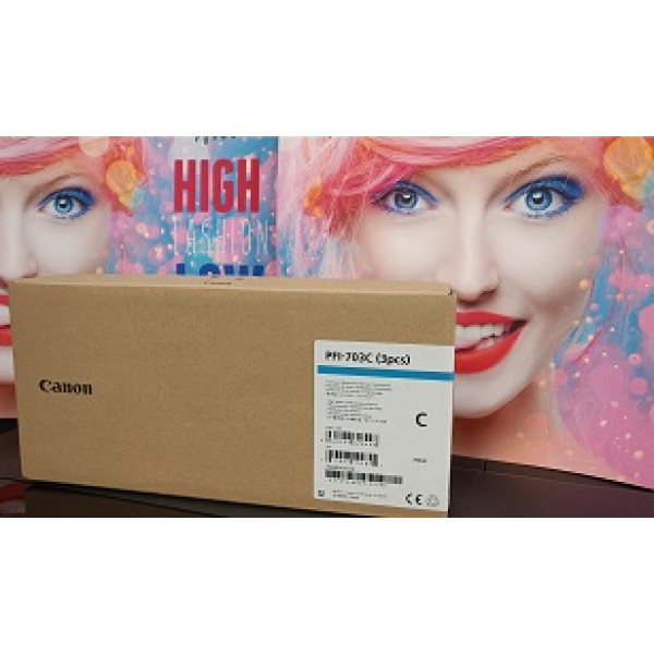 Canon PFI-703 C tinta (700ml) Cyan (Install before...