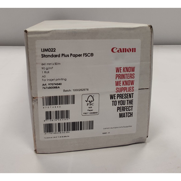 Canon IJM022 Standard Plus Paper - FSC 90 g/m² - ...
