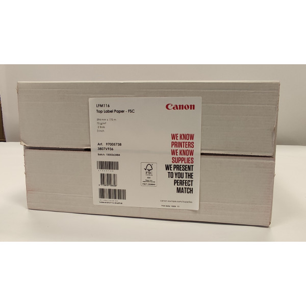 Canon LFM116 Top Label 75g   594mm x 175m plotterp...